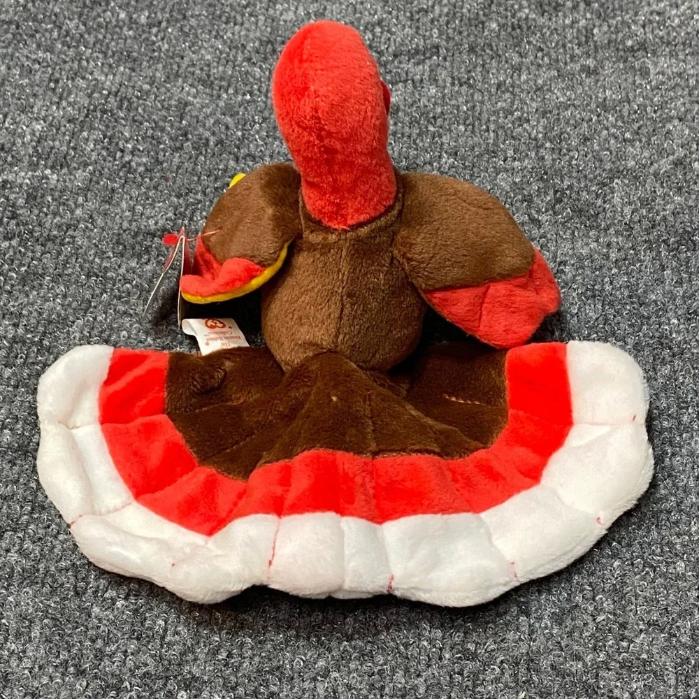TY Beanie Baby Gobbles the Turkey‎ Toy Thanksgiving 1996 Retired - Tag Errors